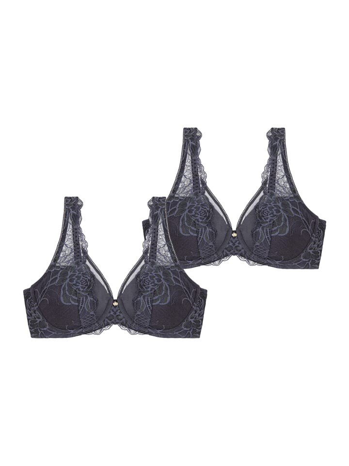 

Бюстгальтер на косточках Triumph Wild Peony Florale, цвет pebble grey