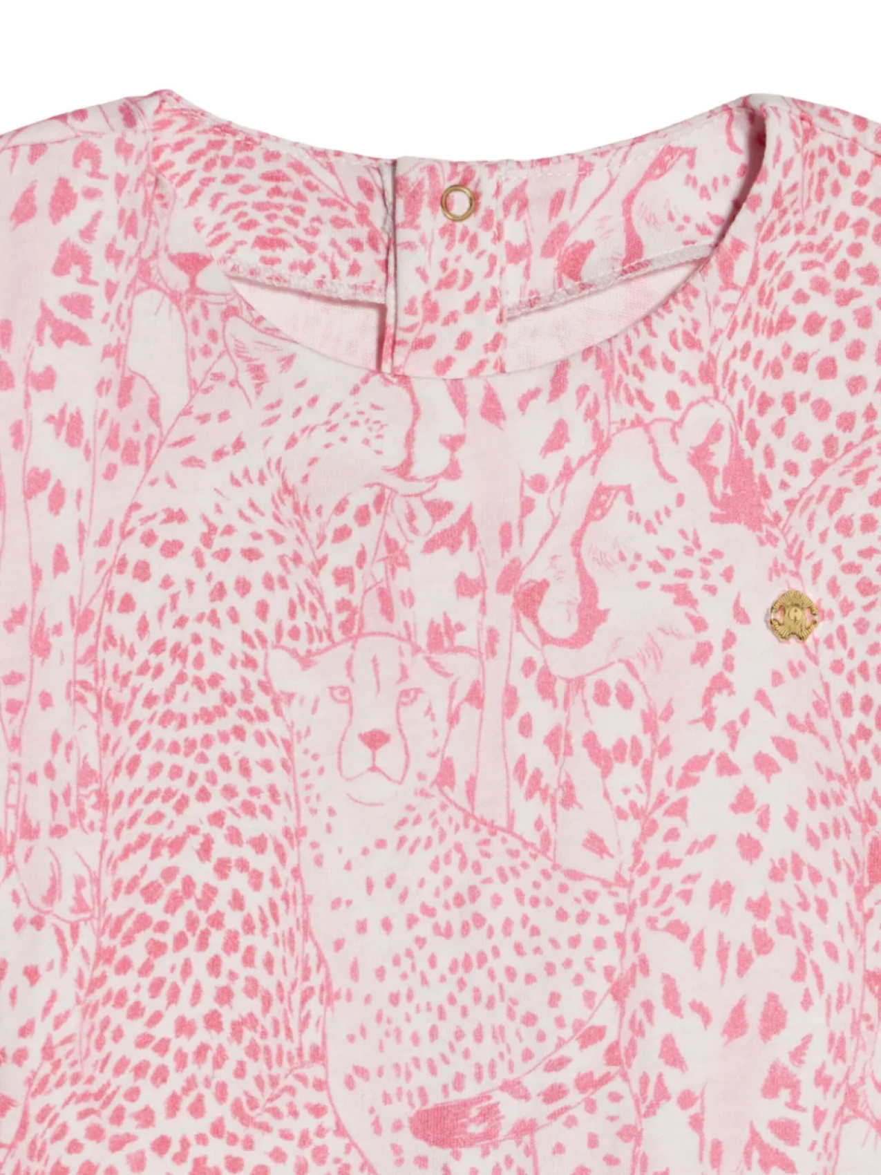 Платье с принтом Roberto Cavalli Junior, розовый — фото 3
