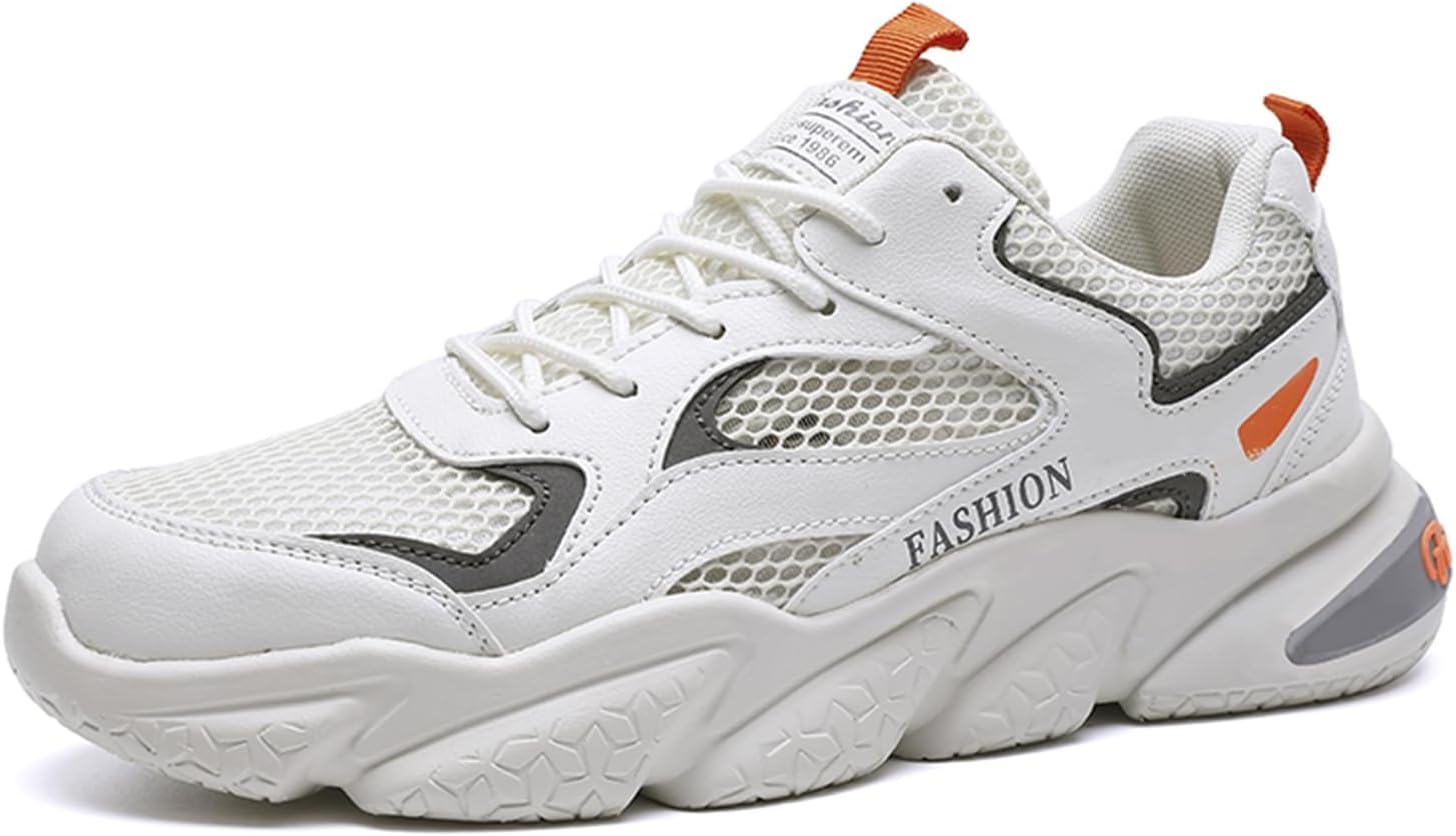 

Мужские кроссовки для бега с амортизацией, сетчатые дышащие повседневные прогулочные обувь для мужчин Spwagym, бежевый