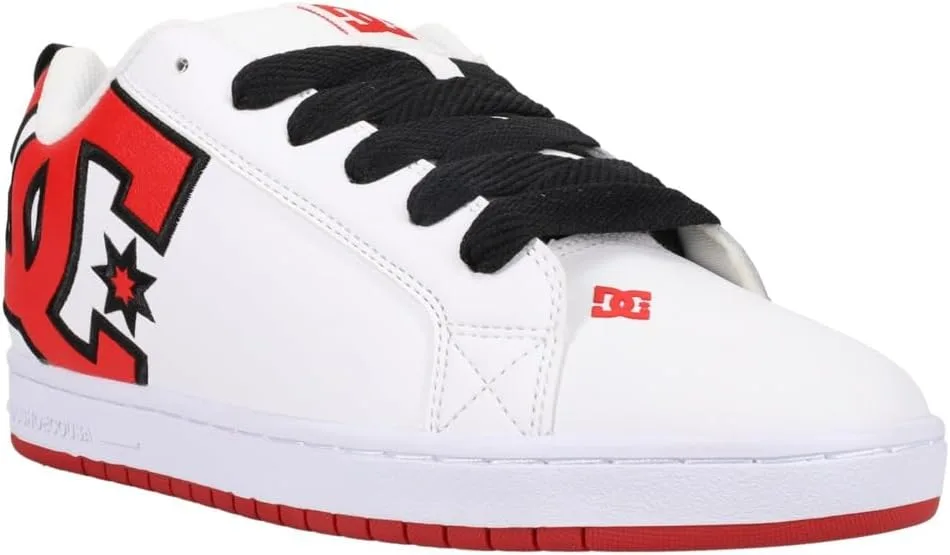 Мужские кроссовки DC Shoes Net Amazon Renewed, белый/черный/красный — фото 2
