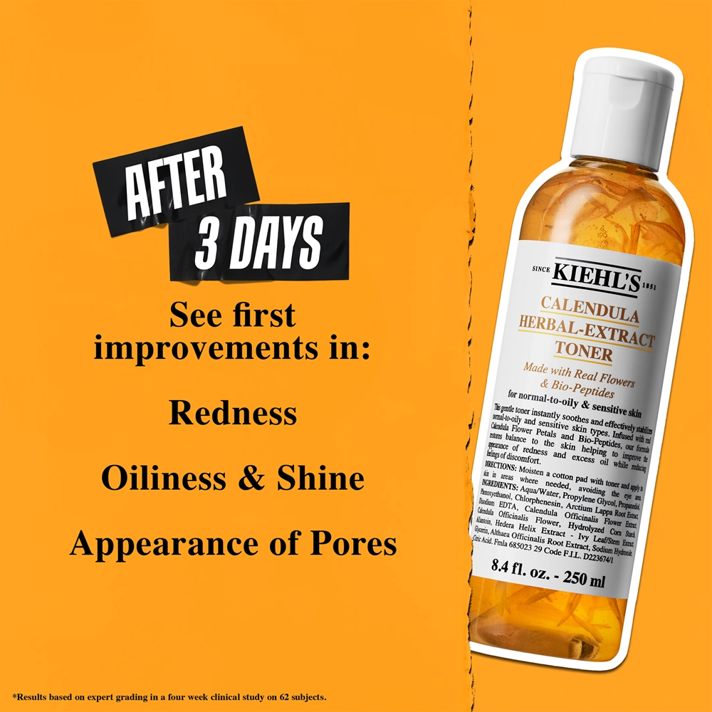 Средство для снятия макияжа Kiehl's — С экстрактом календулы, без спирта, 250 мл — фото 3