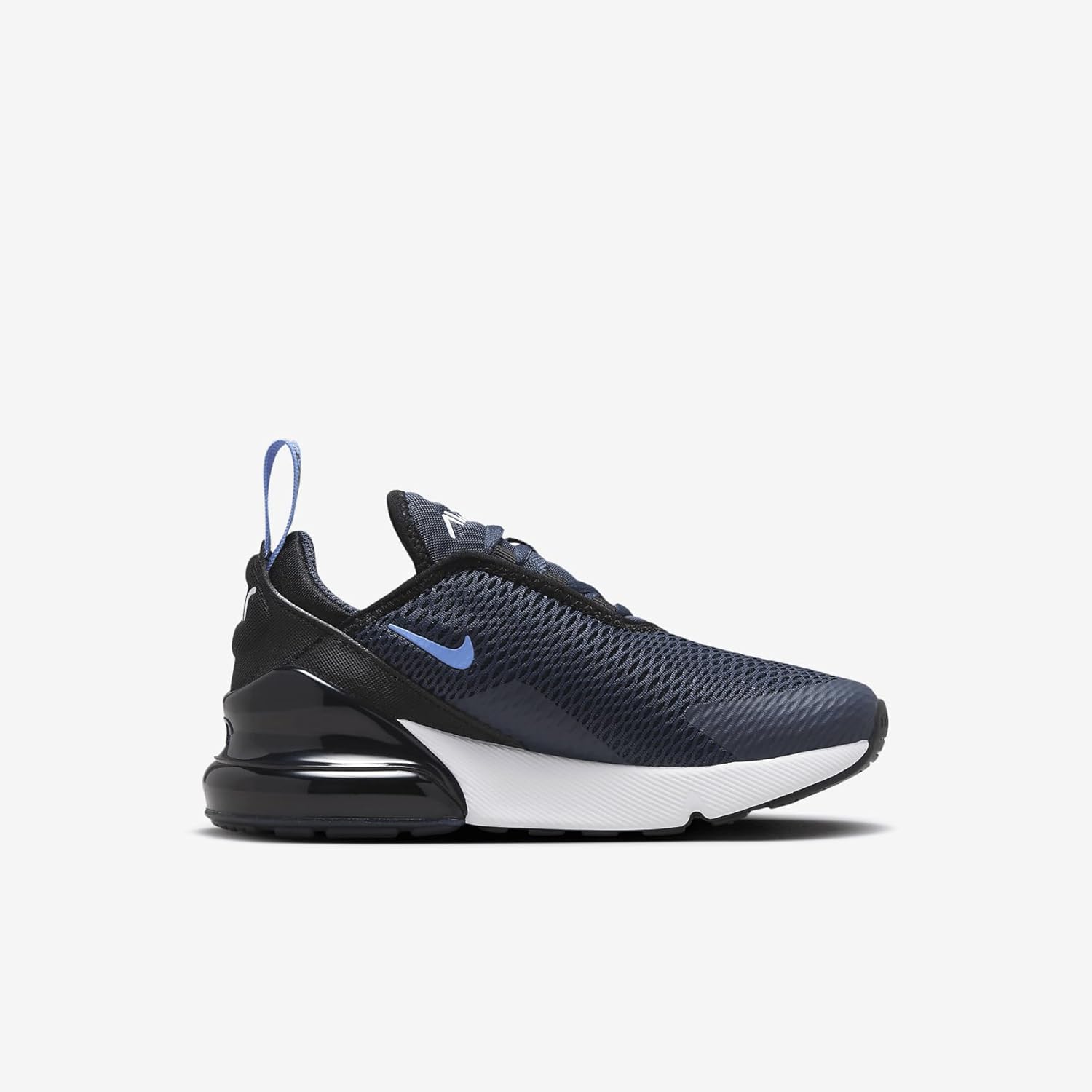 Кроссовки Nike Air Max 270 для детей, белый/черный/синий — фото 3