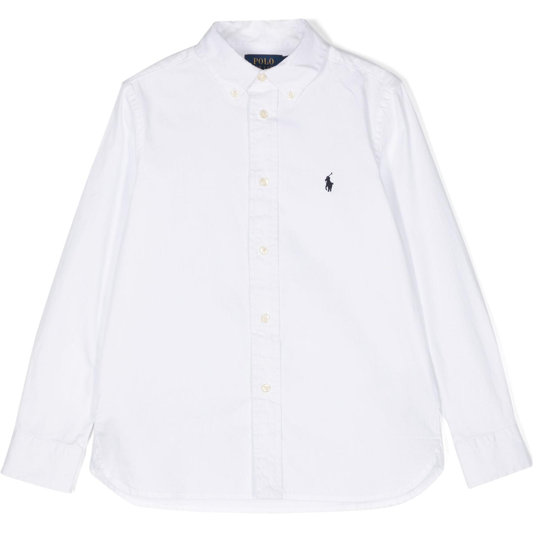 Polo Ralph Lauren Рубашка осенняя летняя весенняя детская White — фото 2