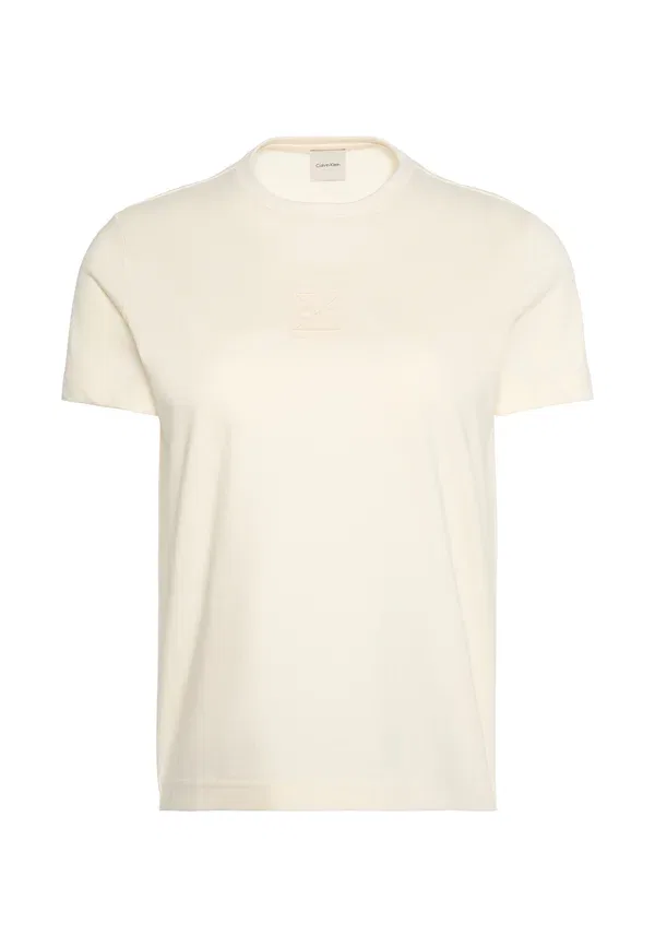 Футболка Calvin Klein Crew Tee Basic, цвет тофу — фото 4