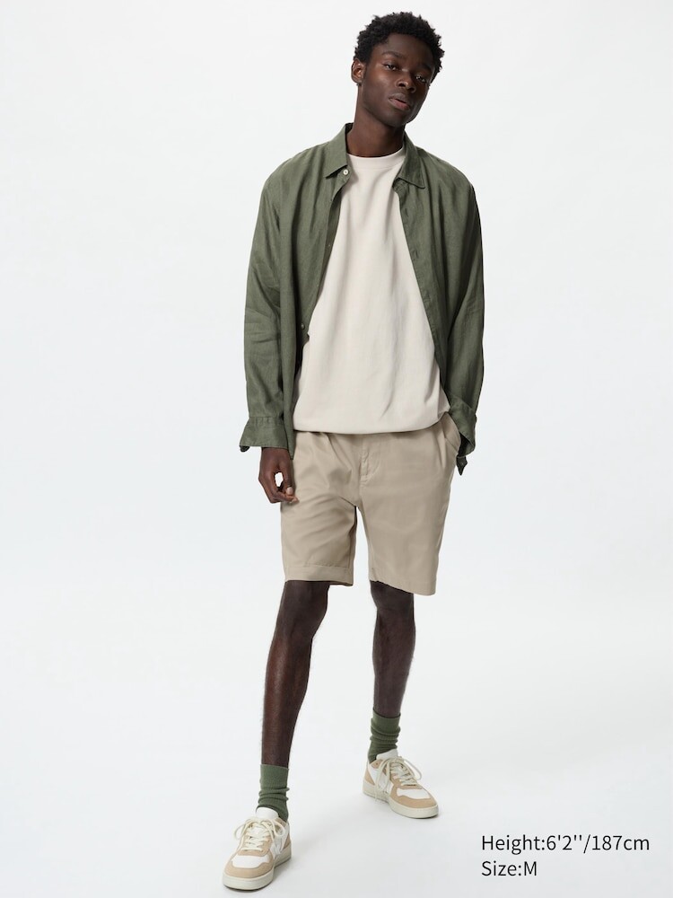 

Легкие эластичные шорты Uniqlo, цвет 31 бежевый