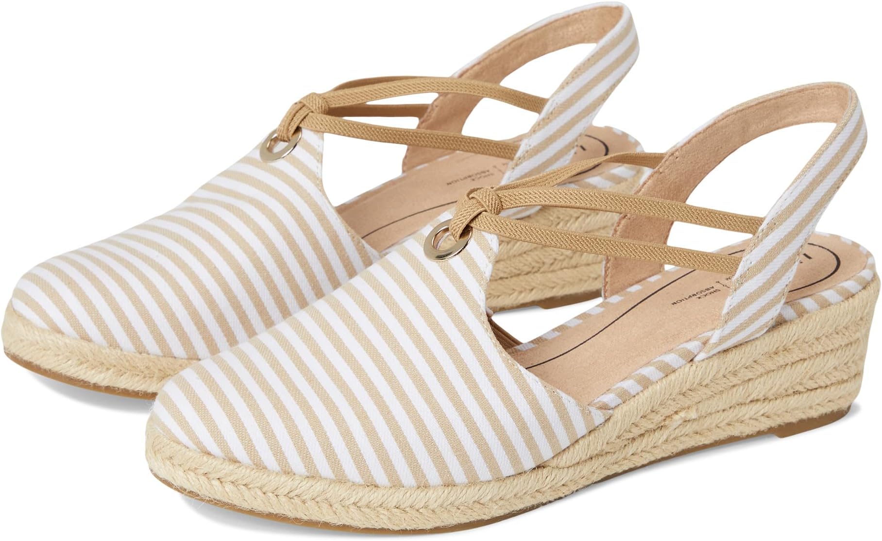 Туфли LifeStride Kennedy, цвет Tan/White Linen Stripe