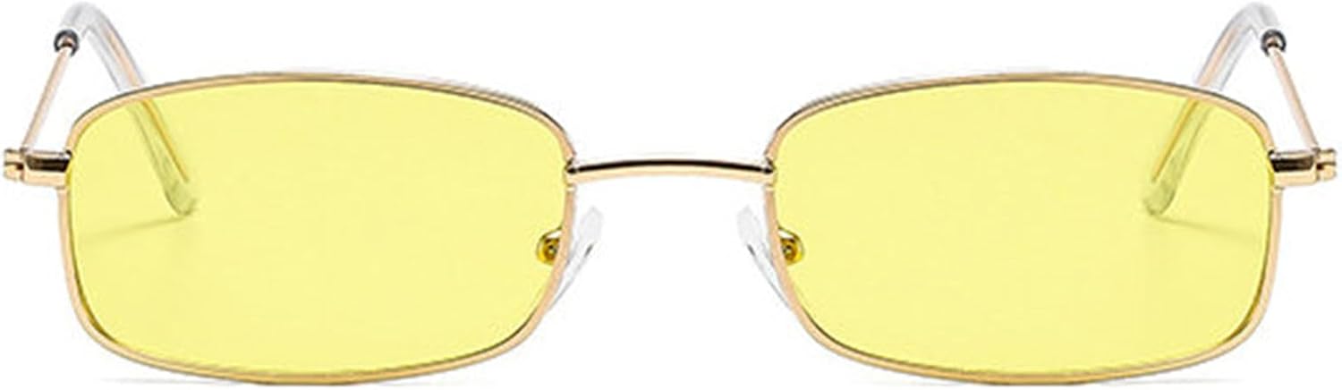 

Солнцезащитные очки Willochra в стиле ретро, ​​прямоугольные, для женщин и мужчин, маленькие, винтажные, в стиле 90-х, металлические, узкие, панк, солнцезащитные очки UV400, C6