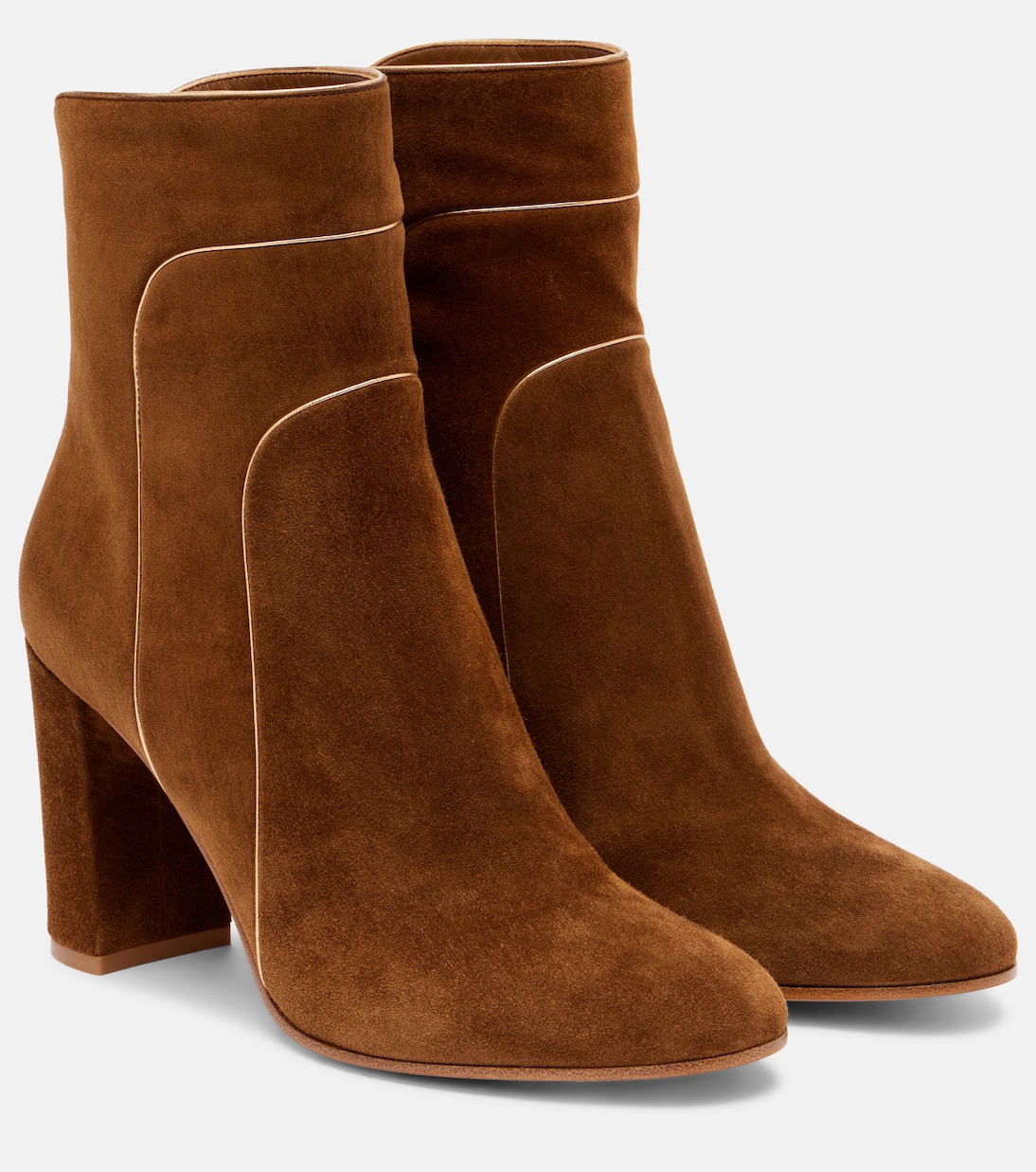 Замшевые ботильоны Juliette 85 Gianvito Rossi, Texas+Mekong