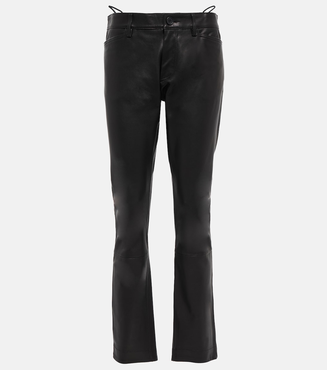 

Кожаные брюки Gonda с низкой талией Petar Petrov, черный