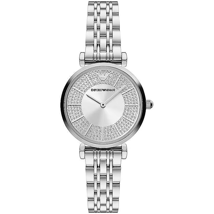 

Элегантные женские часы серебристого цвета Armani Emporio