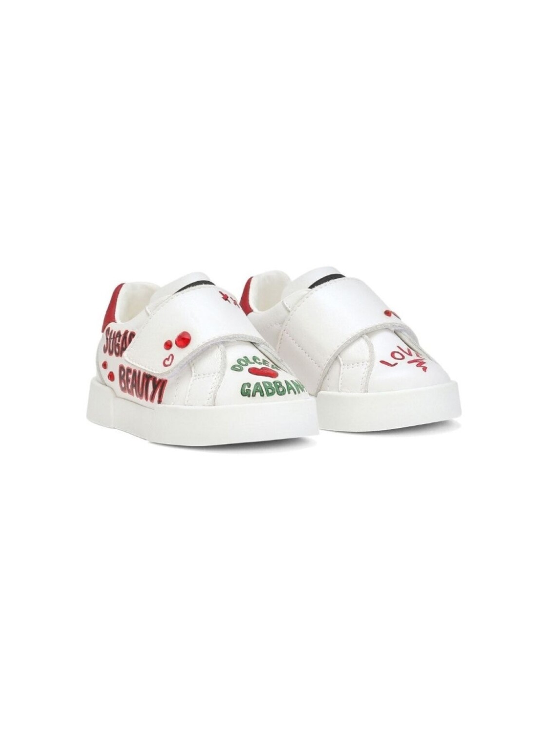 

Dolce & Gabbana кеды Portofino с принтом, белый