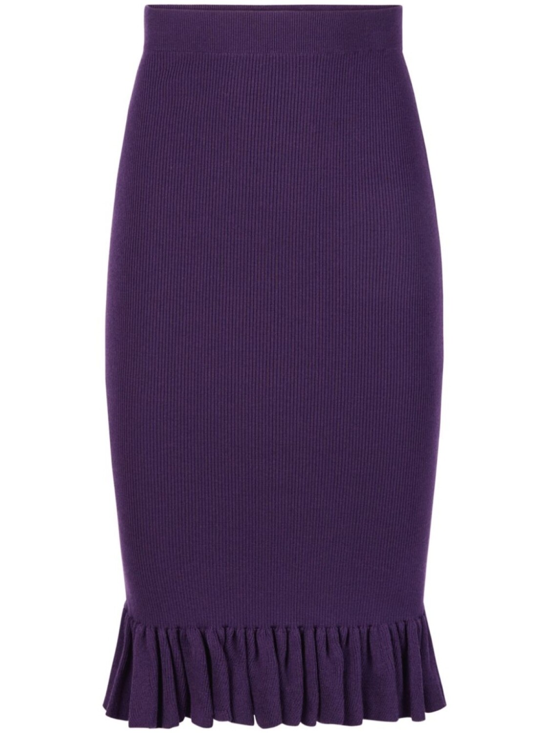 

Nina Ricci юбка миди с баской и оборками, фиолетовый