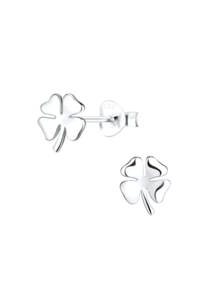 

Alexander York Серьги в виде клеверного листа, серьги-гвоздики из серебра 925 пробы, комплект из 2 штук