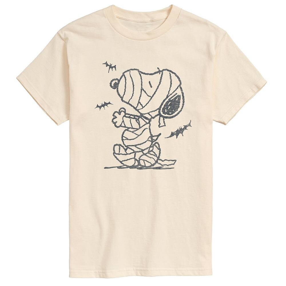 

Мужская футболка с рисунком Peanuts Snoopy Mummy And Bats Licensed Character, цвет Cream