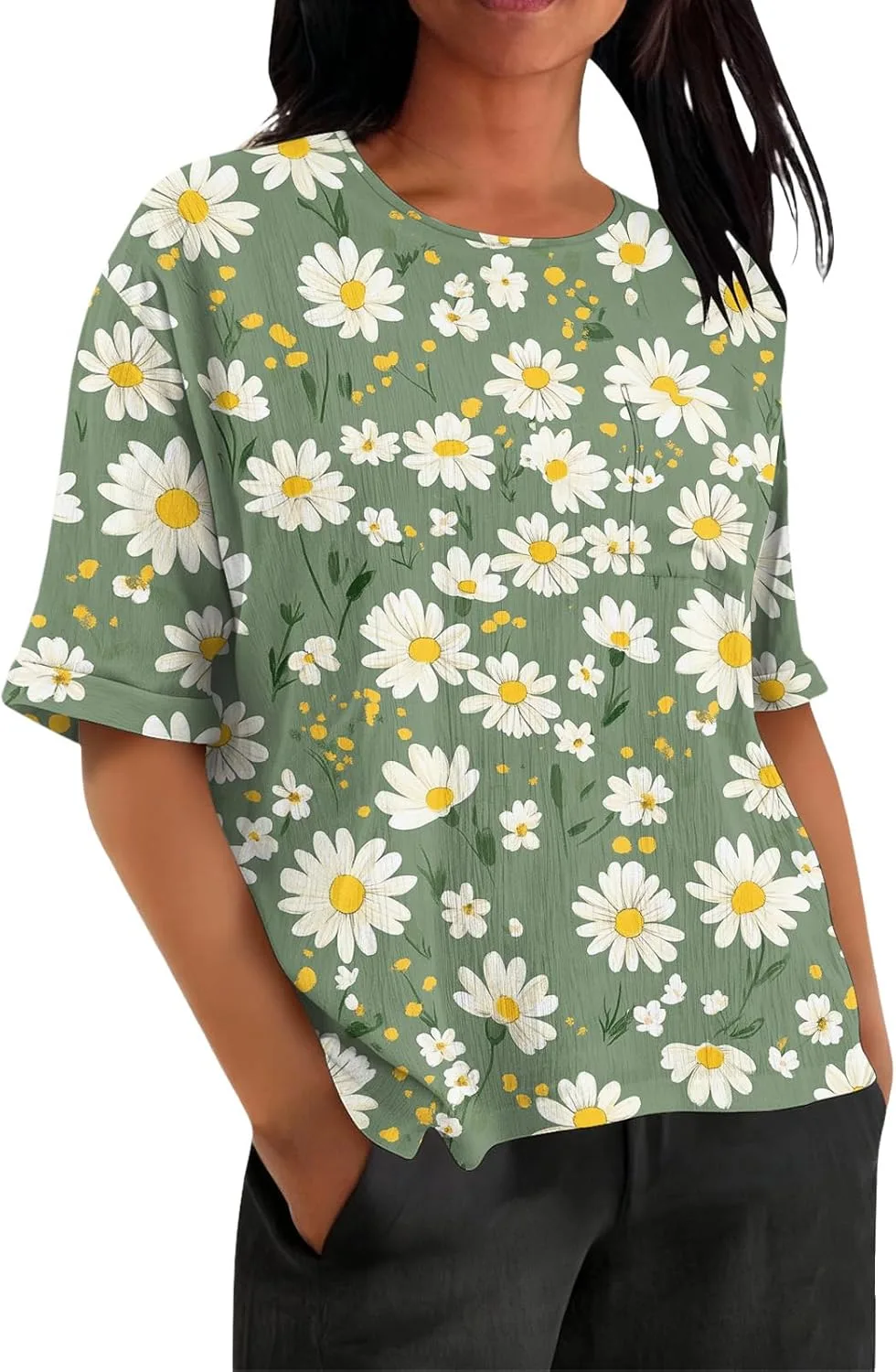 

Женская футболка с коротким рукавом, свободный крой, S-3XL