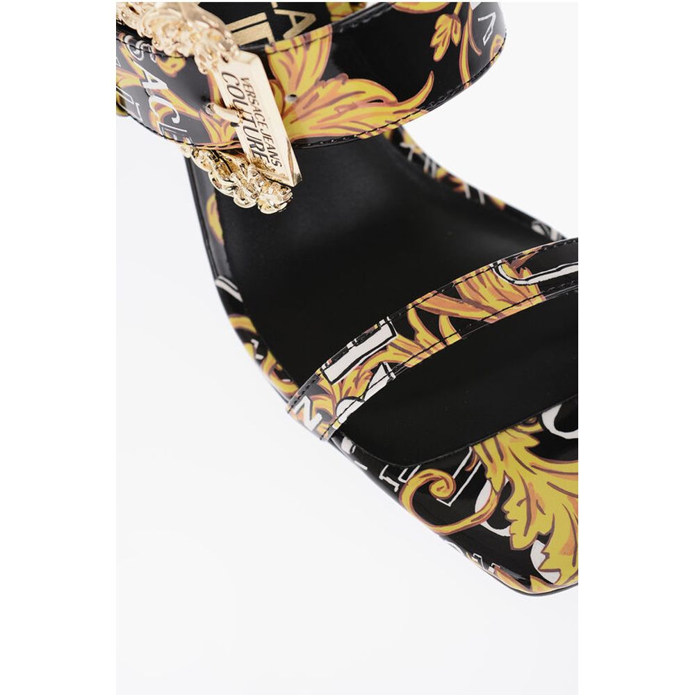 Сандалии EMILY из искусственной кожи с мотивом «барокко» от JEANS COUTURE Versace, Black — фото 4