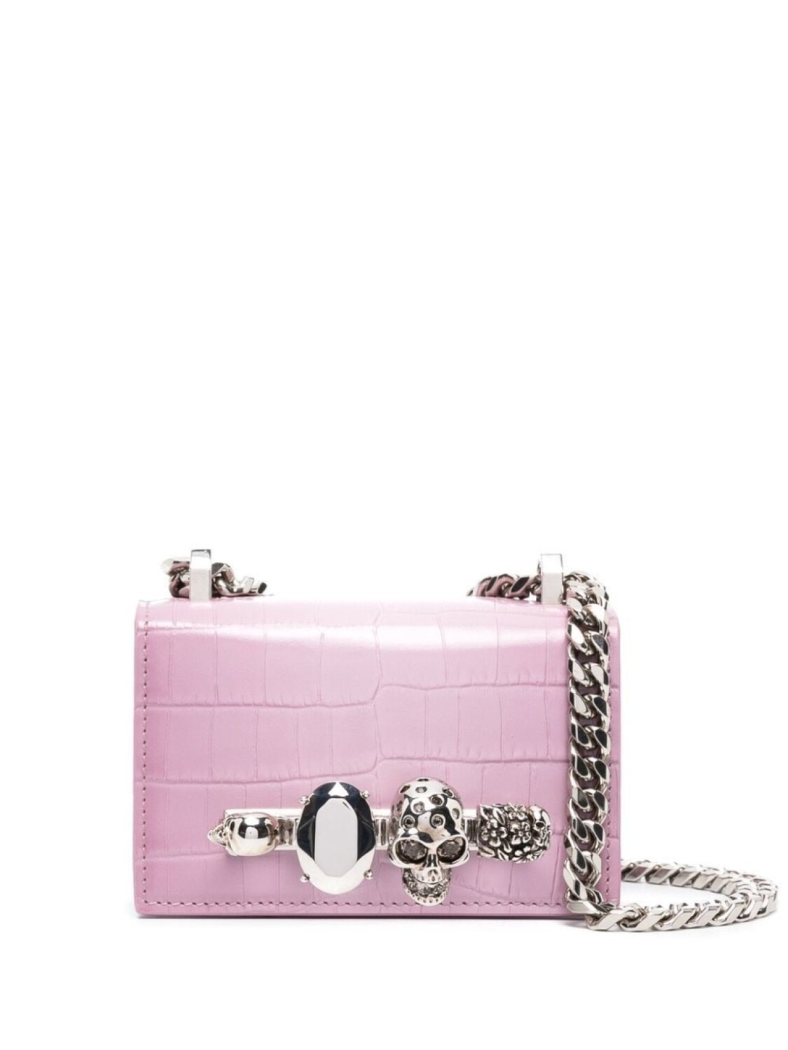 

Alexander McQueen сумка через плечо с декором Four Ring, розовый