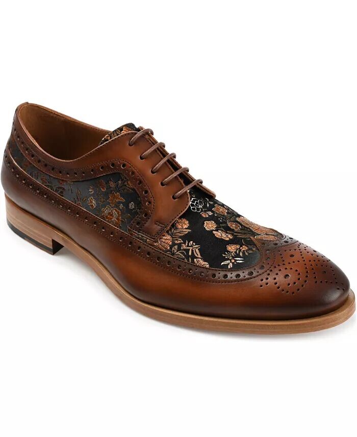 

Мужские туфли Preston из кожи и жаккарда Wingtip Taft, мультиколор