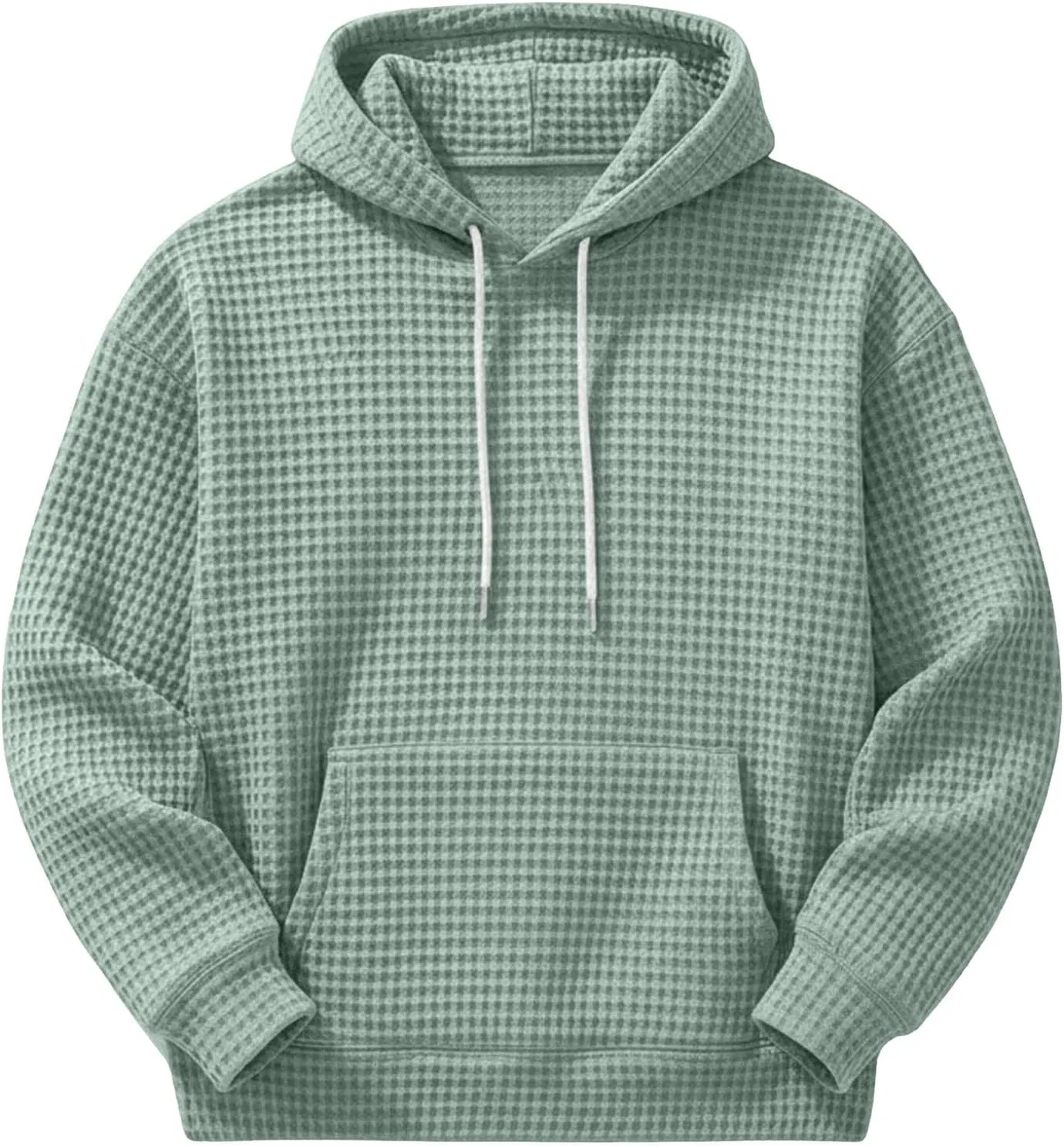 Толстовка с капюшоном на молнии Light Green, мужская, оверсайз — фото 4