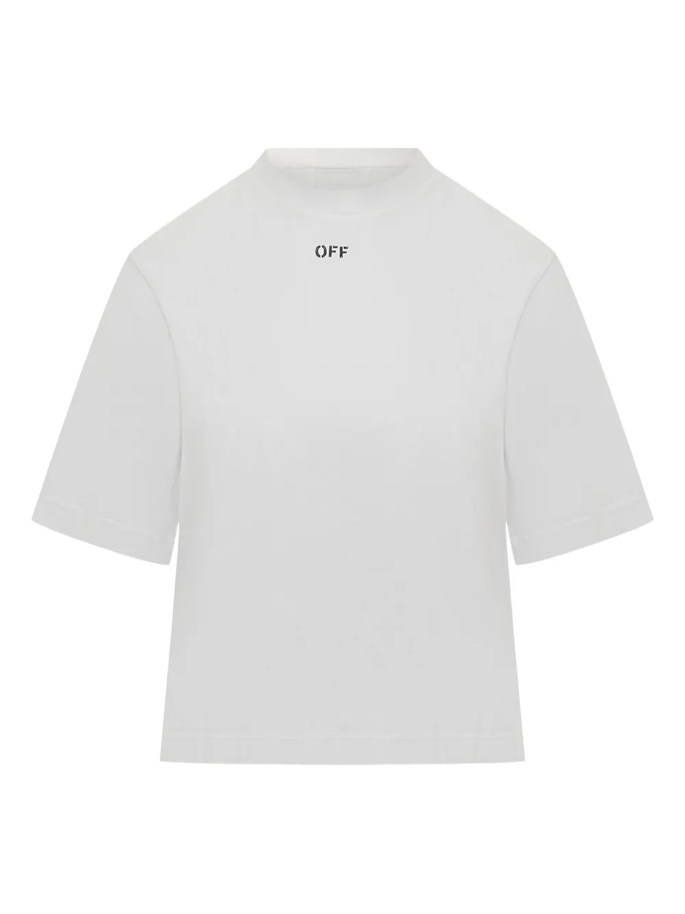 

Прямоугольная футболка с цветочно-стрелочным принтом OFF-WHITE, белый
