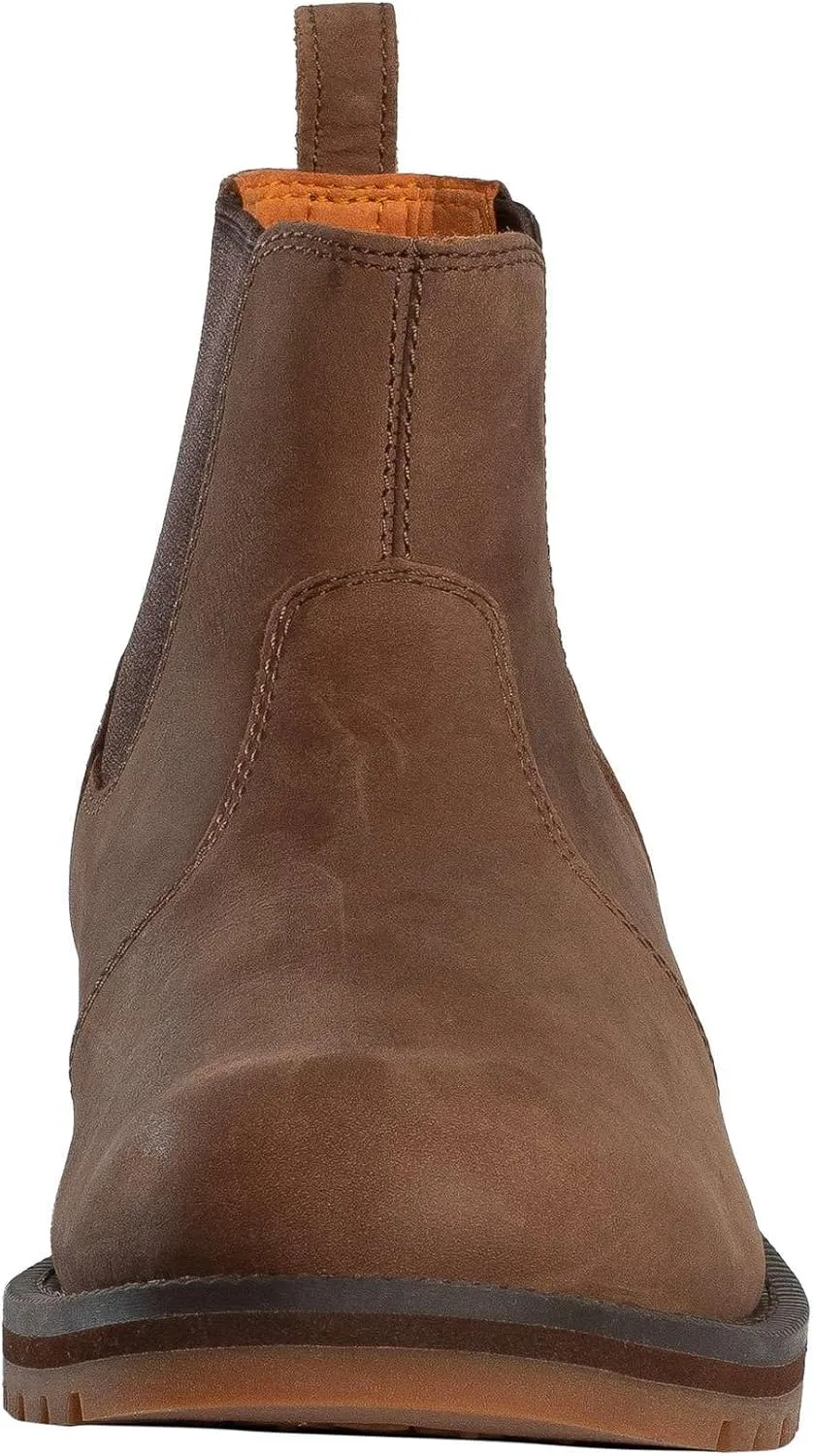Мужские кожаные ботинки Timberland Redwood Falls Chelsea, размер M, коричневый — фото 4