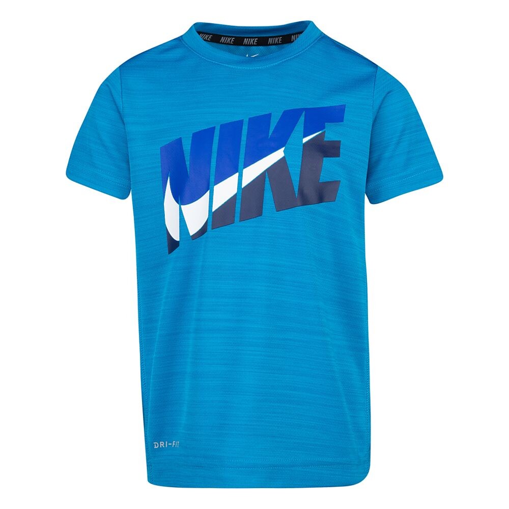 

Футболка с логотипом Nike Dri-FIT для мальчиков 4–7 лет, цвет Laser Blue