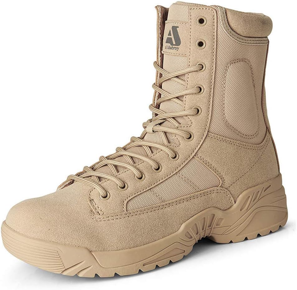 

Военные тактические ботинки Bitiger 18 см с дышащей легкой конструкцией, мужские армейские джунгли, пустынная обувь на щиколотку для мужчин, Wn9025beige