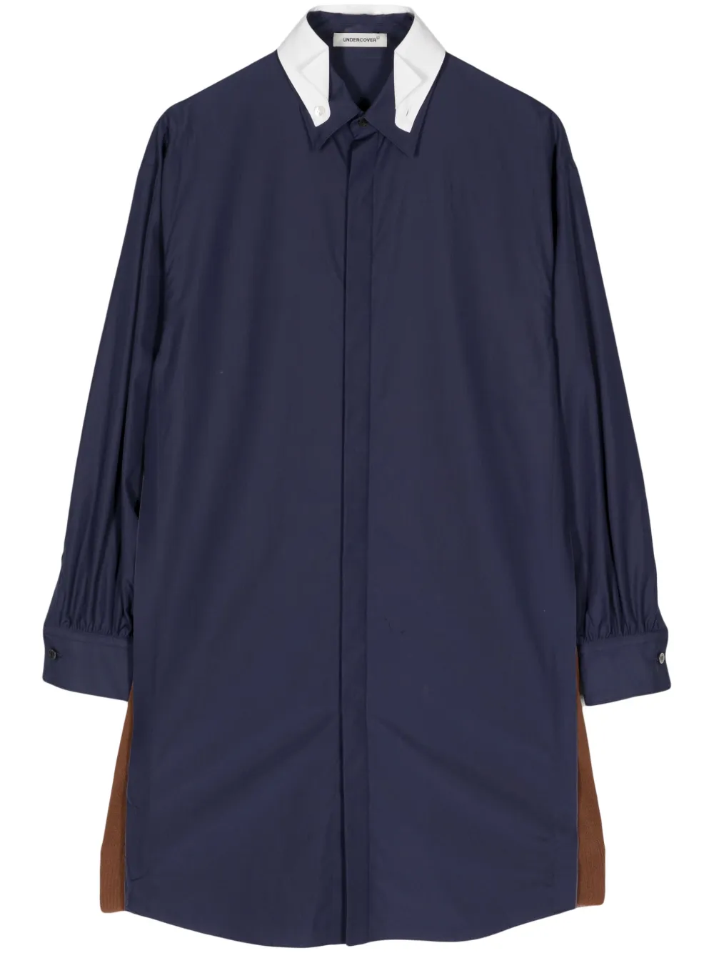 

Рубашка с двойным воротником Undercover, синий