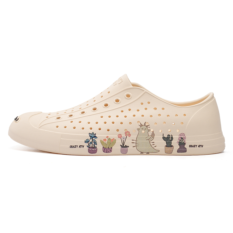 

CRAZY ATIV Открытые сандалии-кроксы Unisex Gardener с улыбкой, фиолетовые, цвет Gardener, Purple, Open-Ended Smile