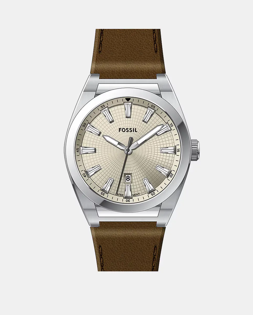 

Everett FS6071 Коричневые кожаные мужские часы Fossil