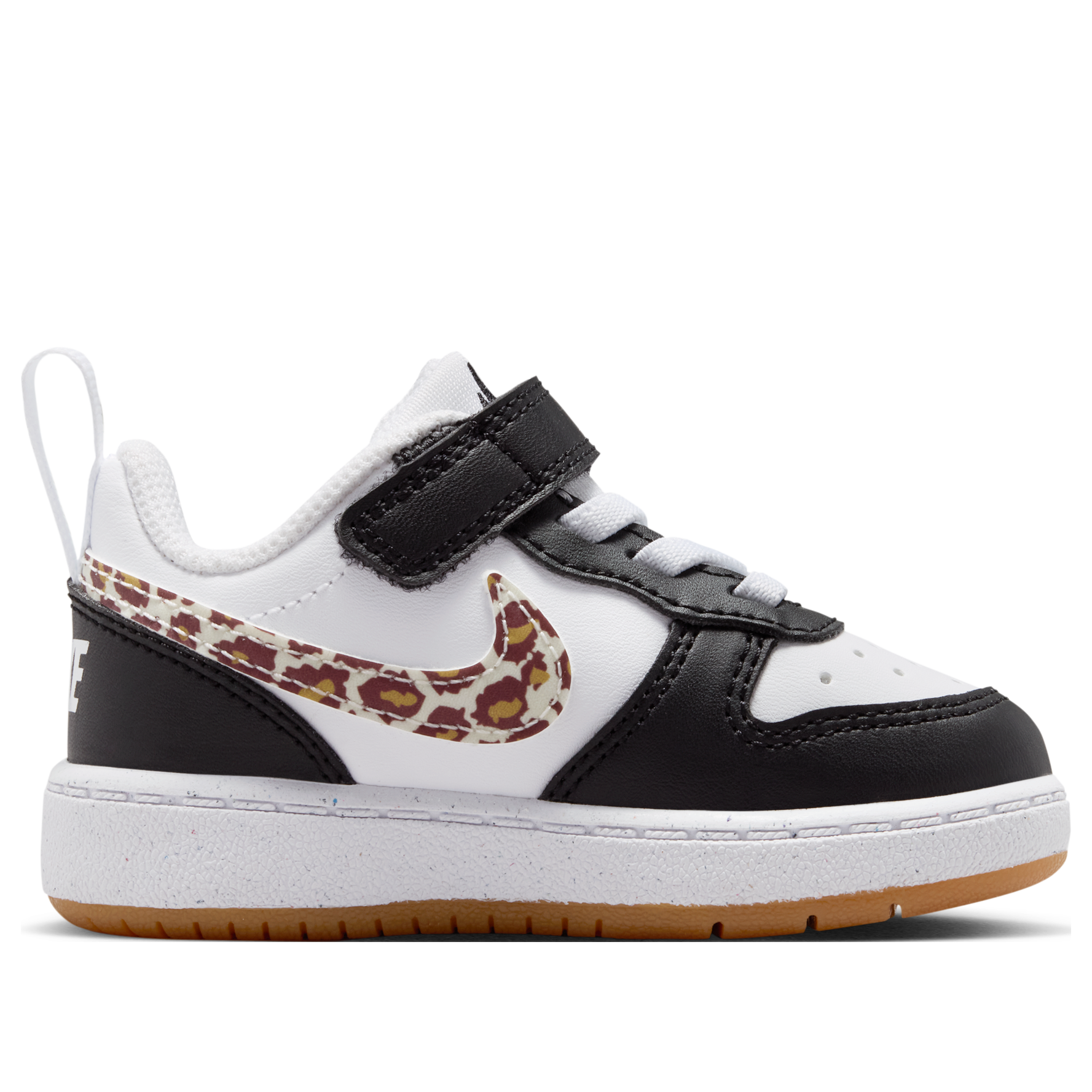 (TD) Nike Court Borough Low 'Black White Leopard Swoosh' — фото 2