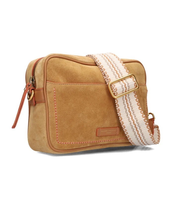 

Элегантная сумка через плечо Nina коньячного цвета. Gianni Chiarini, коричневый