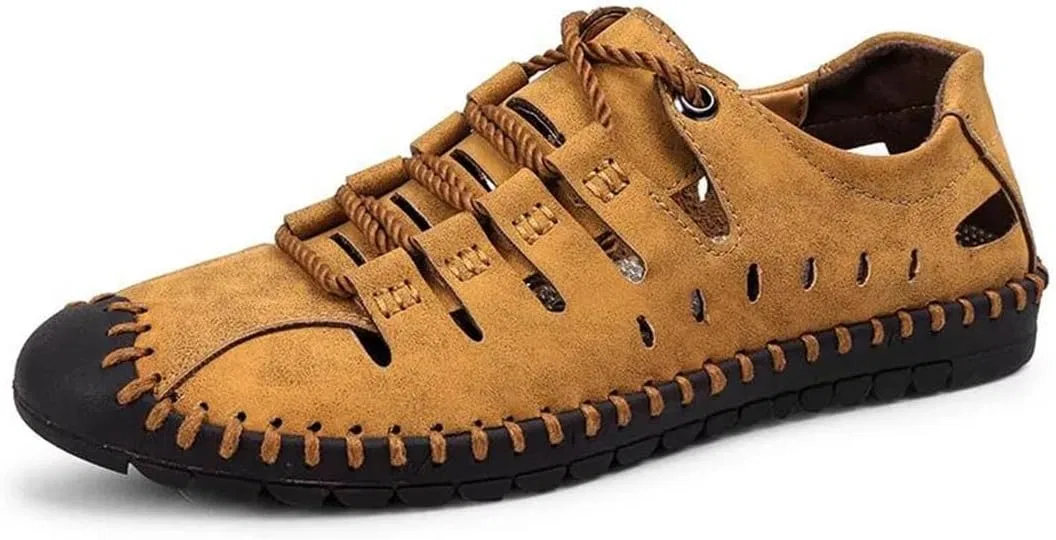 Мокасины из спилка Khaki