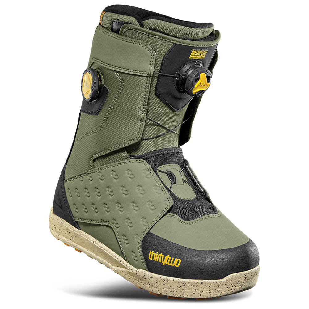 

Сноубордические ботинки ThirtyTwo Lashed Bradshaw Double BOA (мужские) - зима 2026 года, Olive/Black