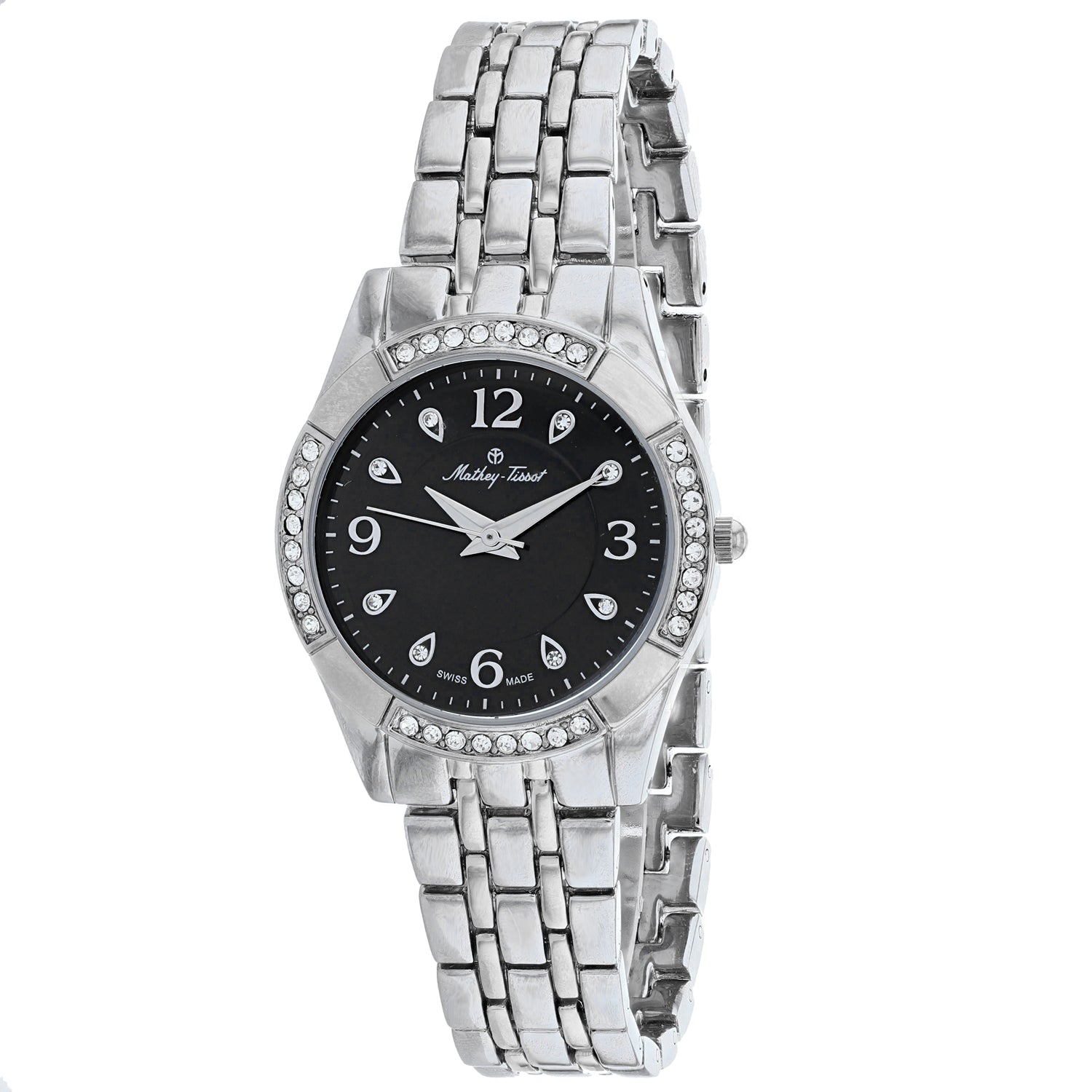

Женские часы Mathey Tissot с черным циферблатом