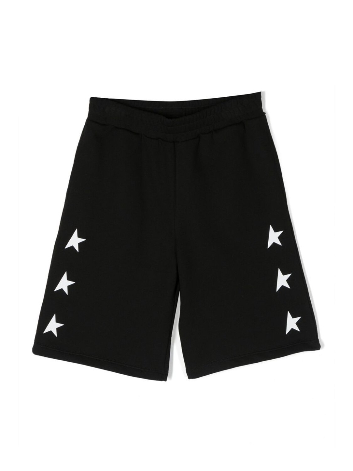 

Golden Goose Kids шорты-бермуды с логотипом, черный