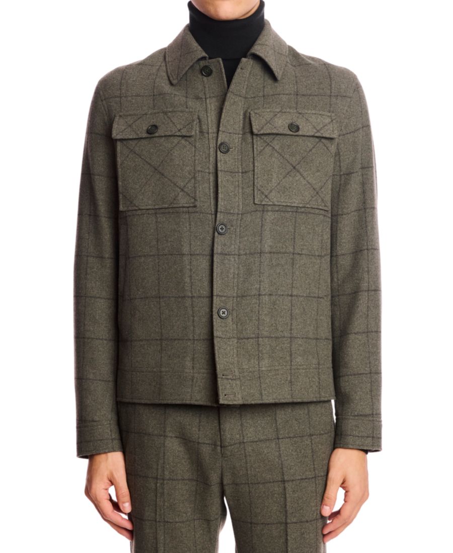 

Мужская куртка Hilo на пуговицах Paisley & Gray, Sage windowpane