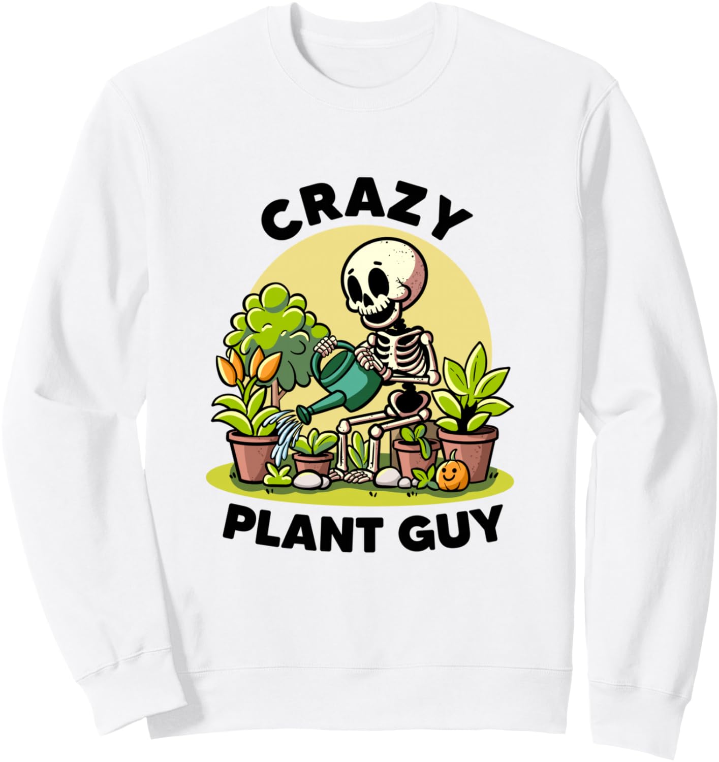 

Забавная толстовка для любителей растений, флориста и садовода Crazy Plant Guy Plant Whisperer Botanic Botany, белый