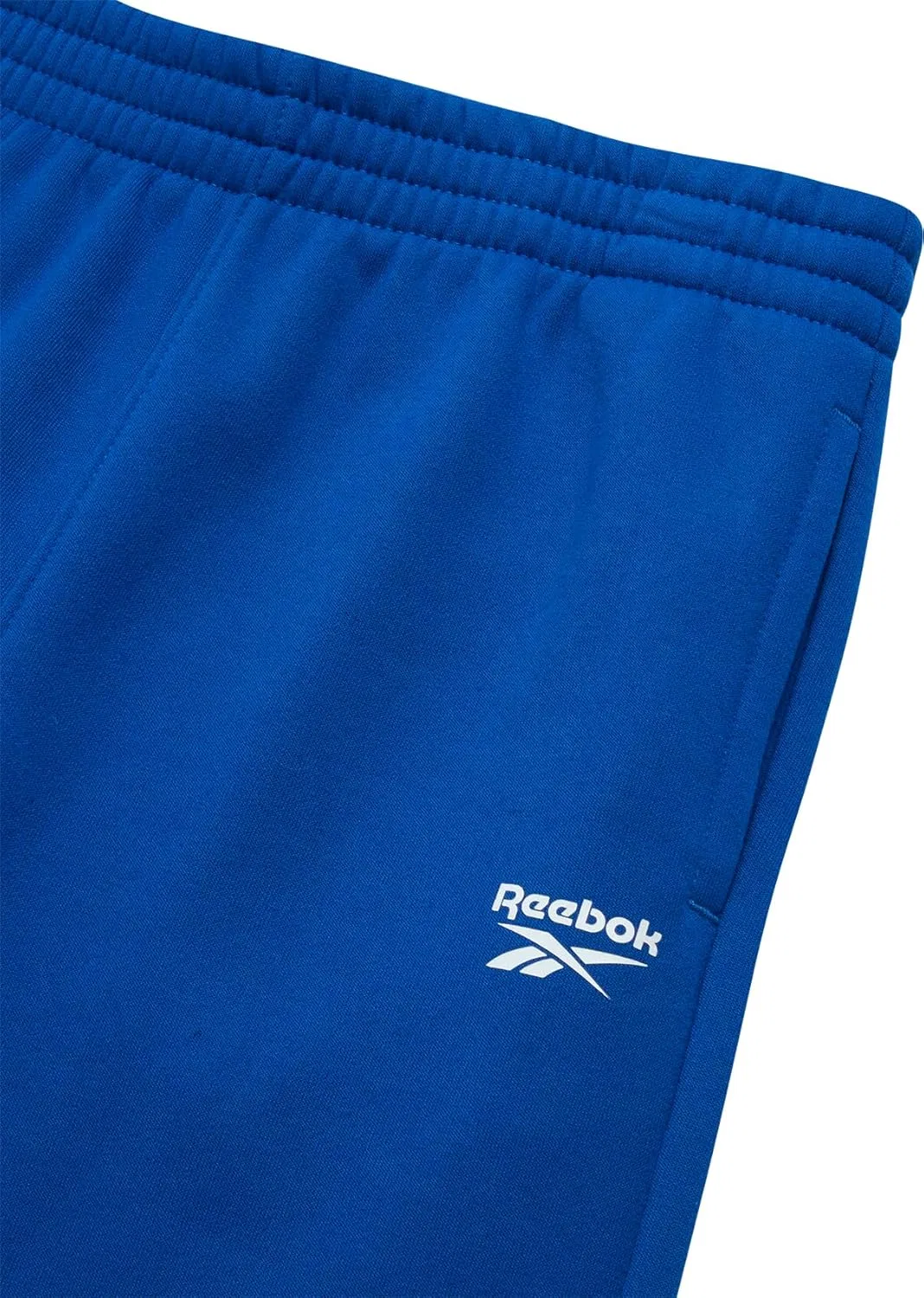 Детские спортивные штаны Reebok для мальчиков - мягкие, из высококачественного флиса, с эластичным поясом и карманами (размеры маломерят), Vector Blue — фото 3