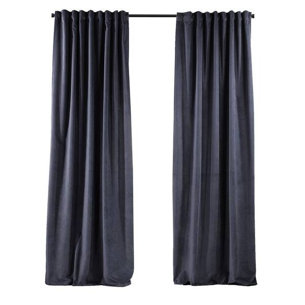

Бархатная штора Puude Home Design 140245, 25x1x140 см цвет hochglanz grau