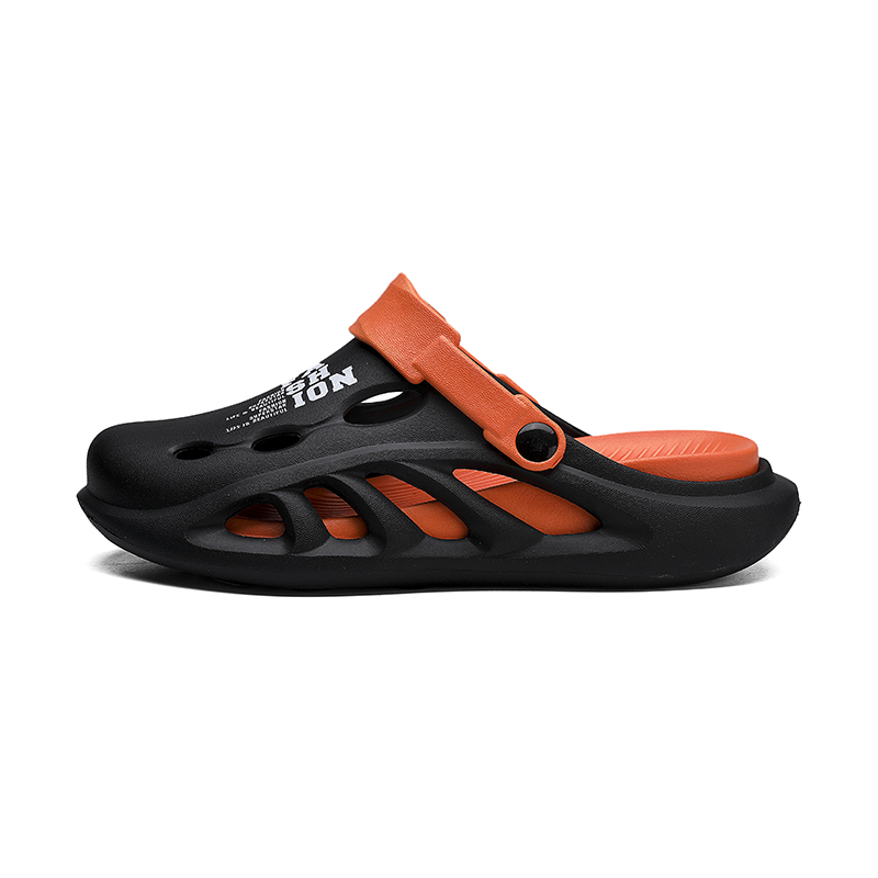 

NANJIREN Клоги унисекс черно-оранжевые, цвет Black Orange