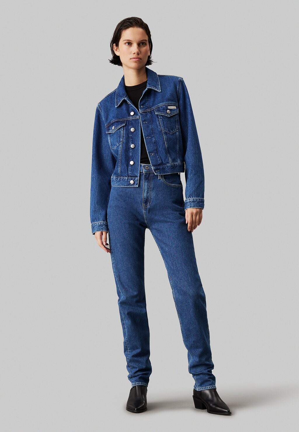 

Джинсы прямого кроя AUTHENTIC Calvin Klein Jeans, синий деним