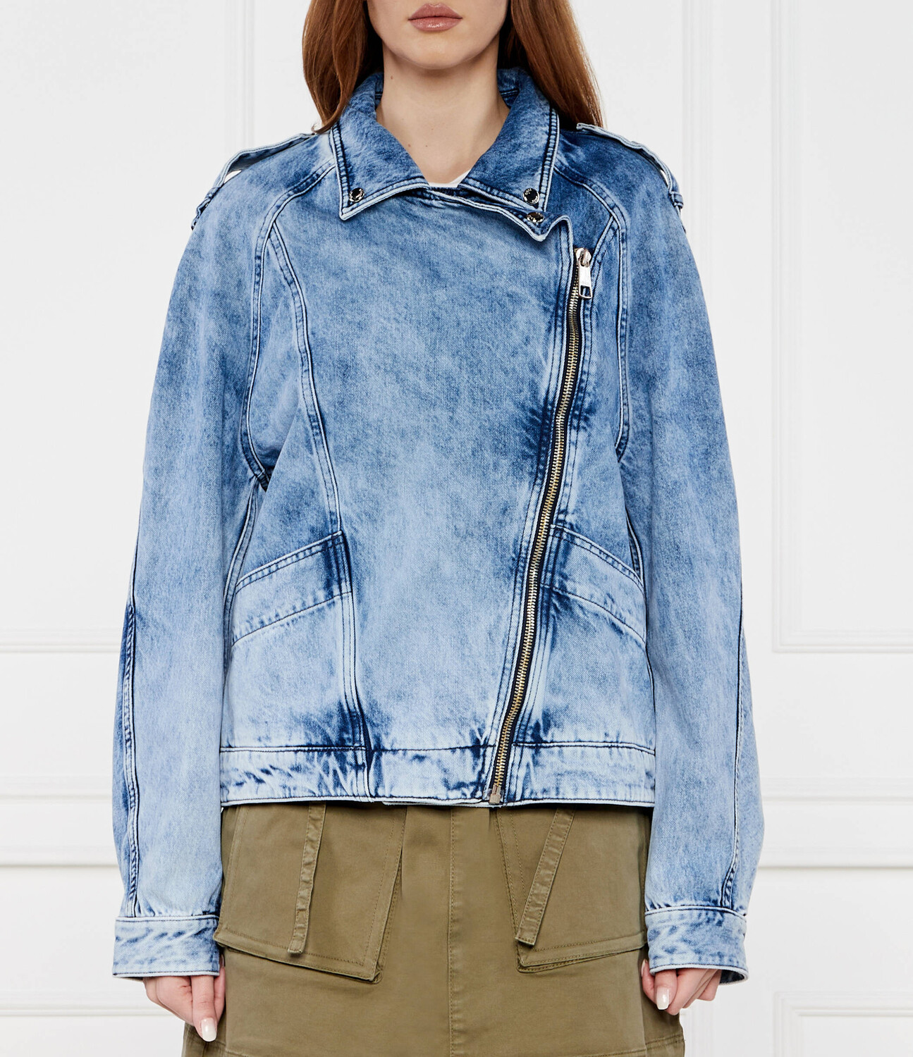 

Куртка BOSS ORANGE di jeans Relaxed fit, синий
