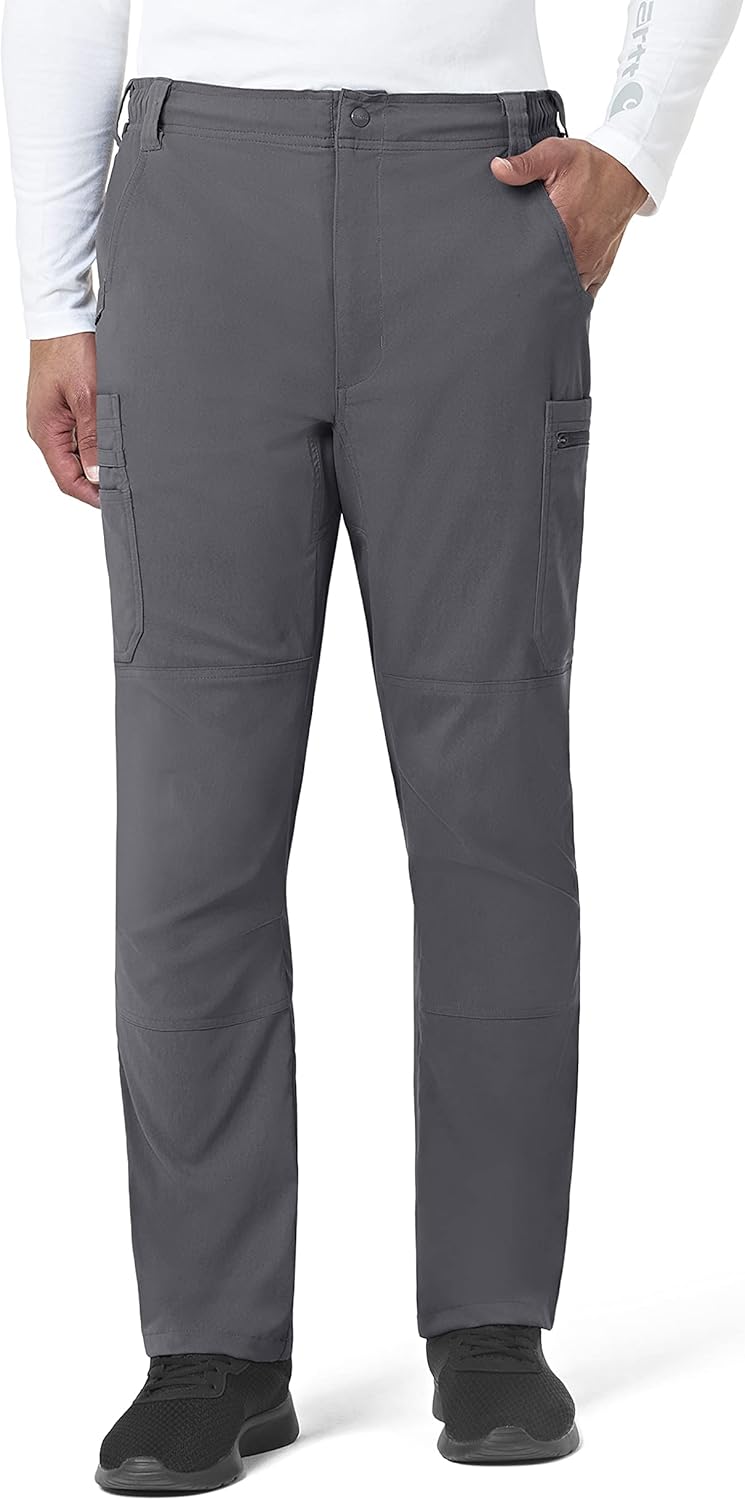 

Carhartt Scrubs C55037 мужские Rugged Flex Modern Fit прямые штаны карго, Pewter