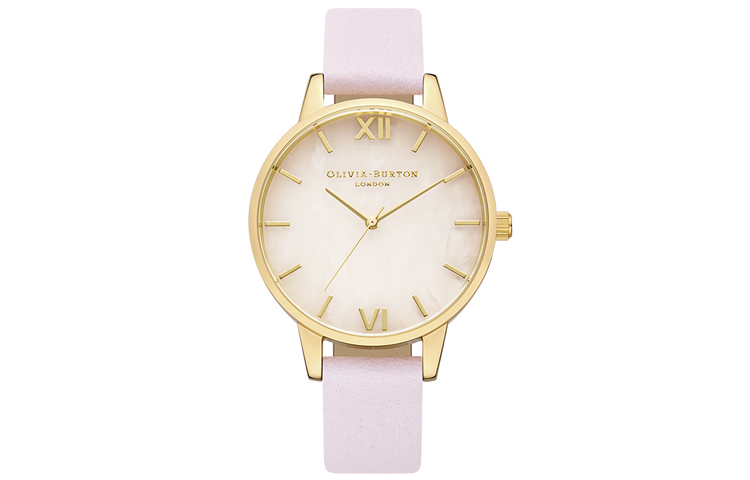 

OLIVIA·BURTON Часы Wrist Watch Quartz Movement Leather Watch Bands 34mm Pink Watch Dial Women's Watch OB16SP20