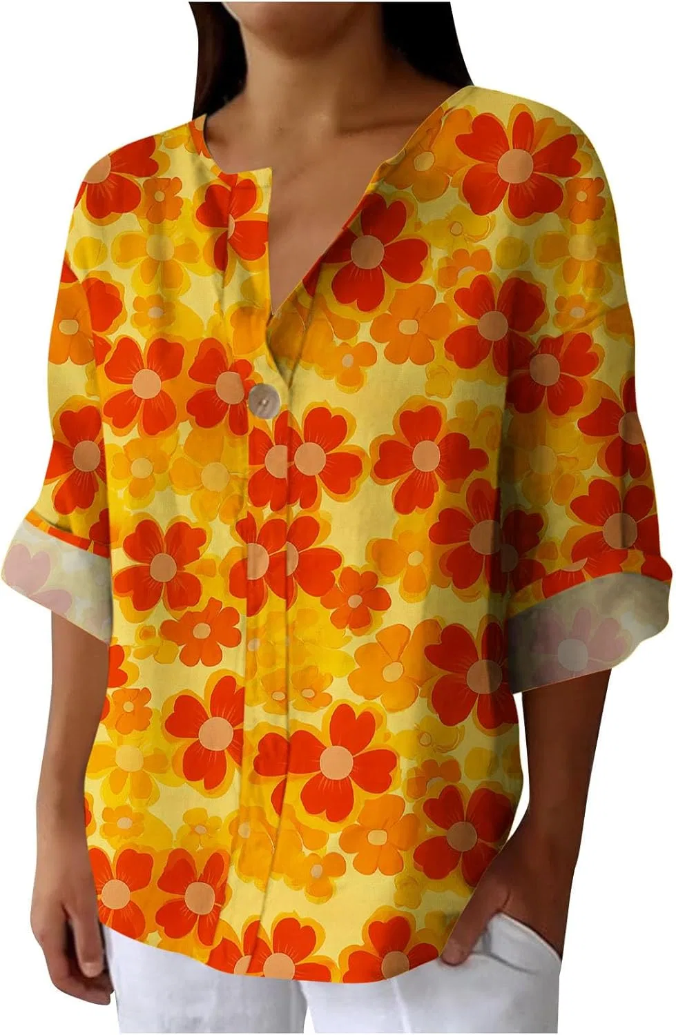 Женская футболка оверсайз Generic, цвет F-69 Mustard Yellow