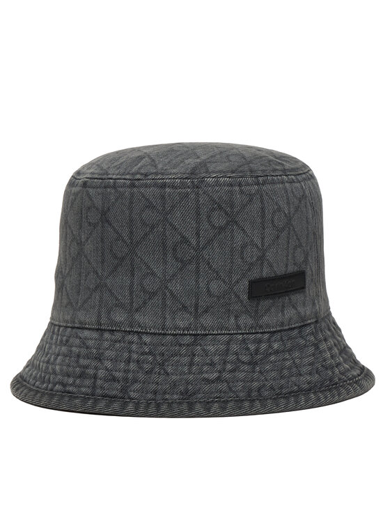 

Шляпа Denim Emblem Burnout Bucket LV04F5043G Calvin Klein, серый