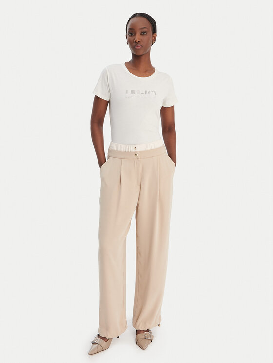 

Футболка regular fit TA6056 JS923 Liu Jo Sport, экрю, Белый, Футболка regular fit TA6056 JS923 Liu Jo Sport, экрю