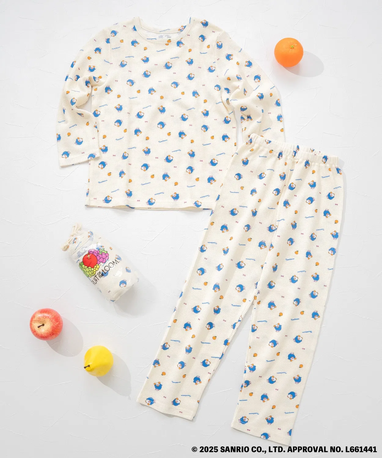Детский комплект пижамы Fruit of the Loom x Sanrio, сакс-голубой — фото 3