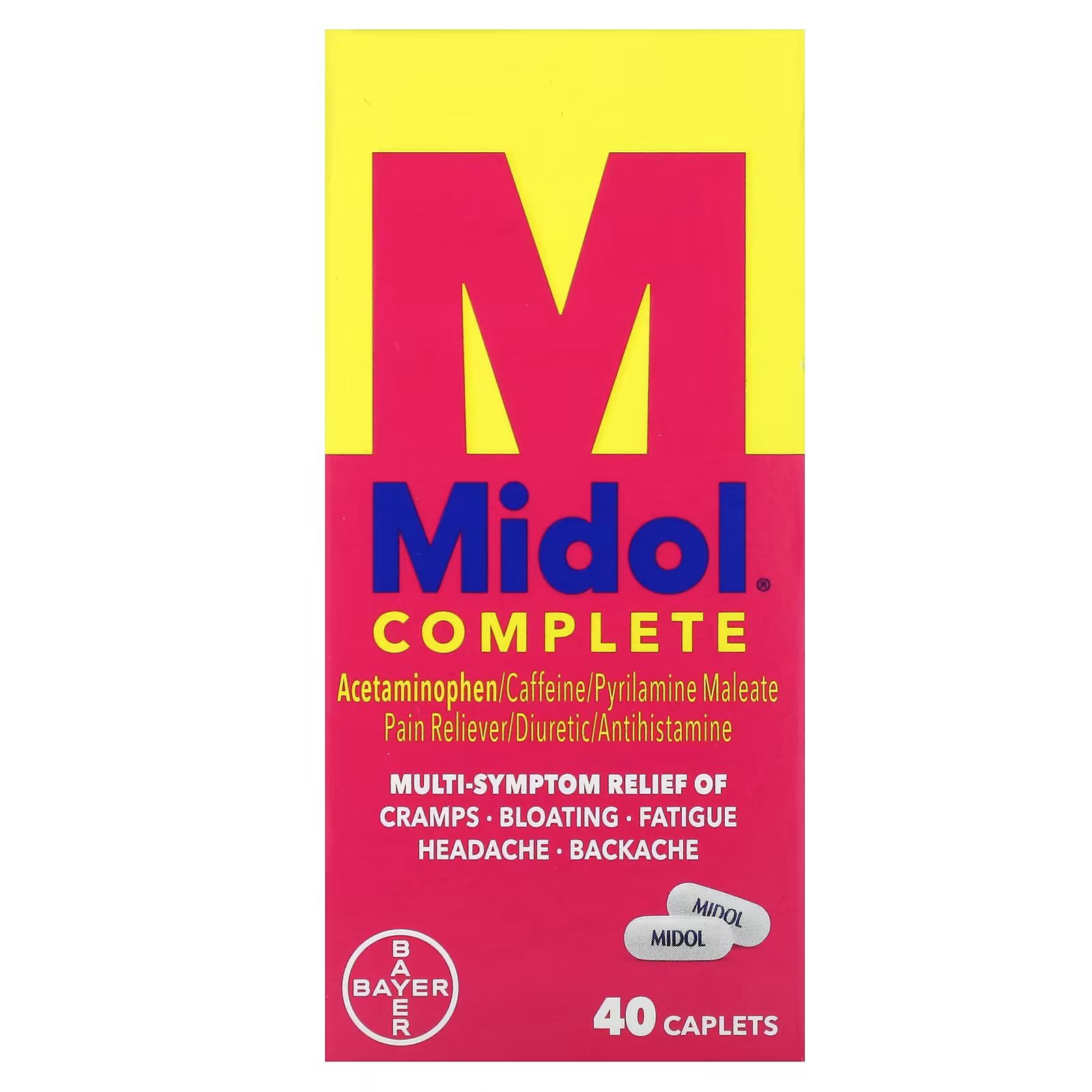 

Мидол, комплексный, 40 капсул Midol